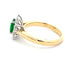 Emerald and Diamond Cluster Style Ring  Gardiner Brothers   