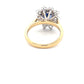 Sapphire and round Brilliant Cut Diamond Cluster Style Ring  Gardiner Brothers   