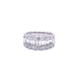 Round Brilliant and Baguette Cut Diamond Ring -1.40cts  Gardiner Brothers   