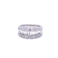 Round Brilliant and Baguette Cut Diamond Ring -1.00cts  Gardiner Brothers   