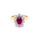 Ruby and Diamond Cluster Ring  gardiner-brothers   