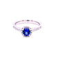 Sapphire and Diamond halo Style Ring  Gardiner Brothers   