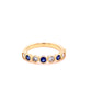 Sapphire and Diamond Rub-over Style Ring  Gardiner Brothers   
