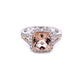 Morganite and Diamond Ring  gardiner-brothers   