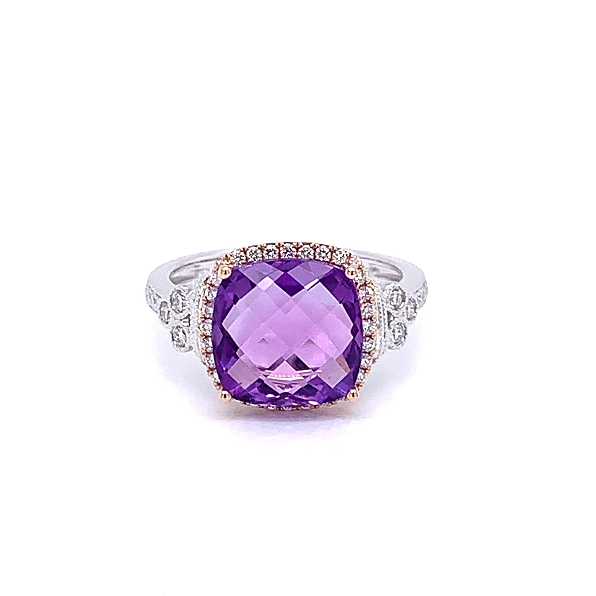 Amethyst and Diamond Ring  Gardiner Brothers   