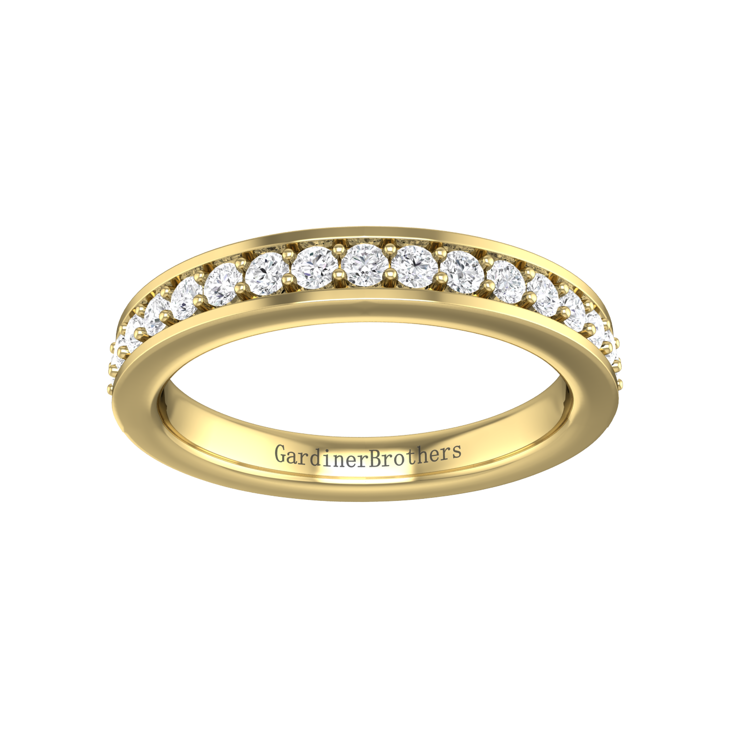 Diamond Set Pavé Style Wedding Band  gardiner-brothers   