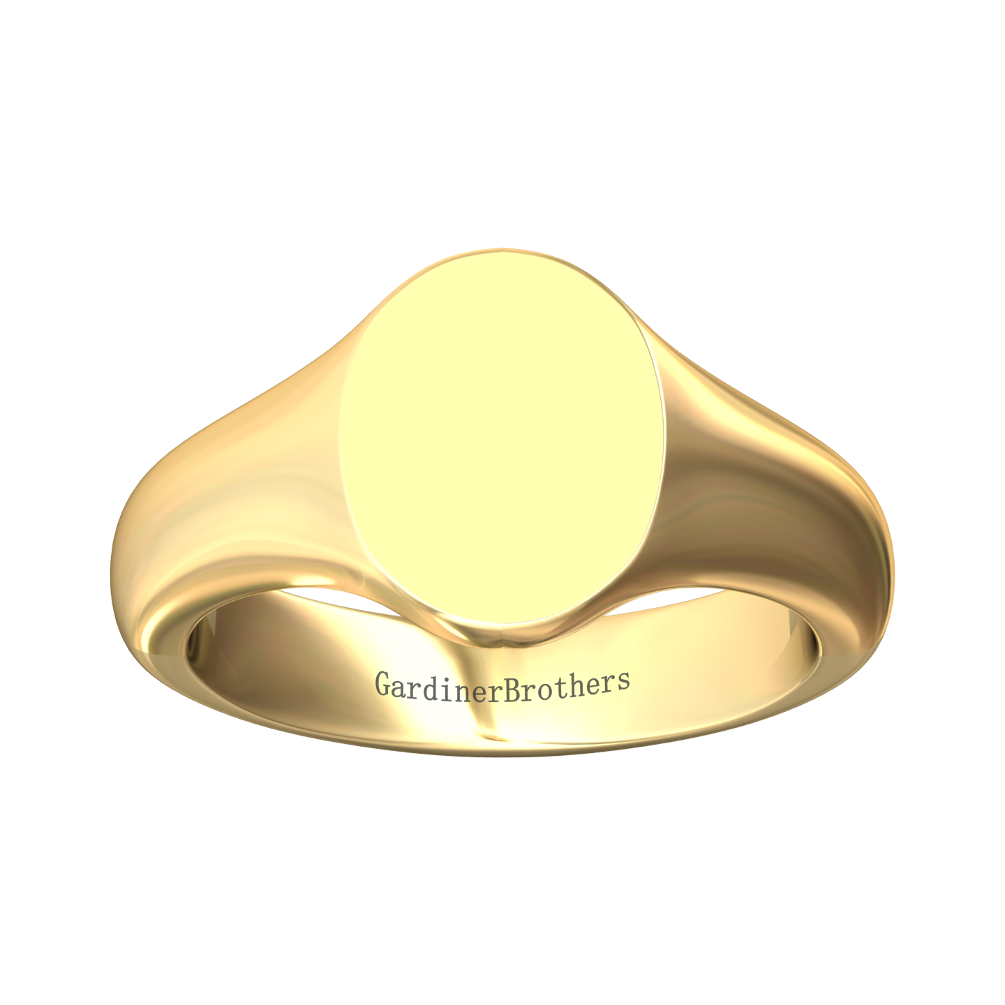 Oval Signet Ring 11x9mm  Gardiner Brothers   
