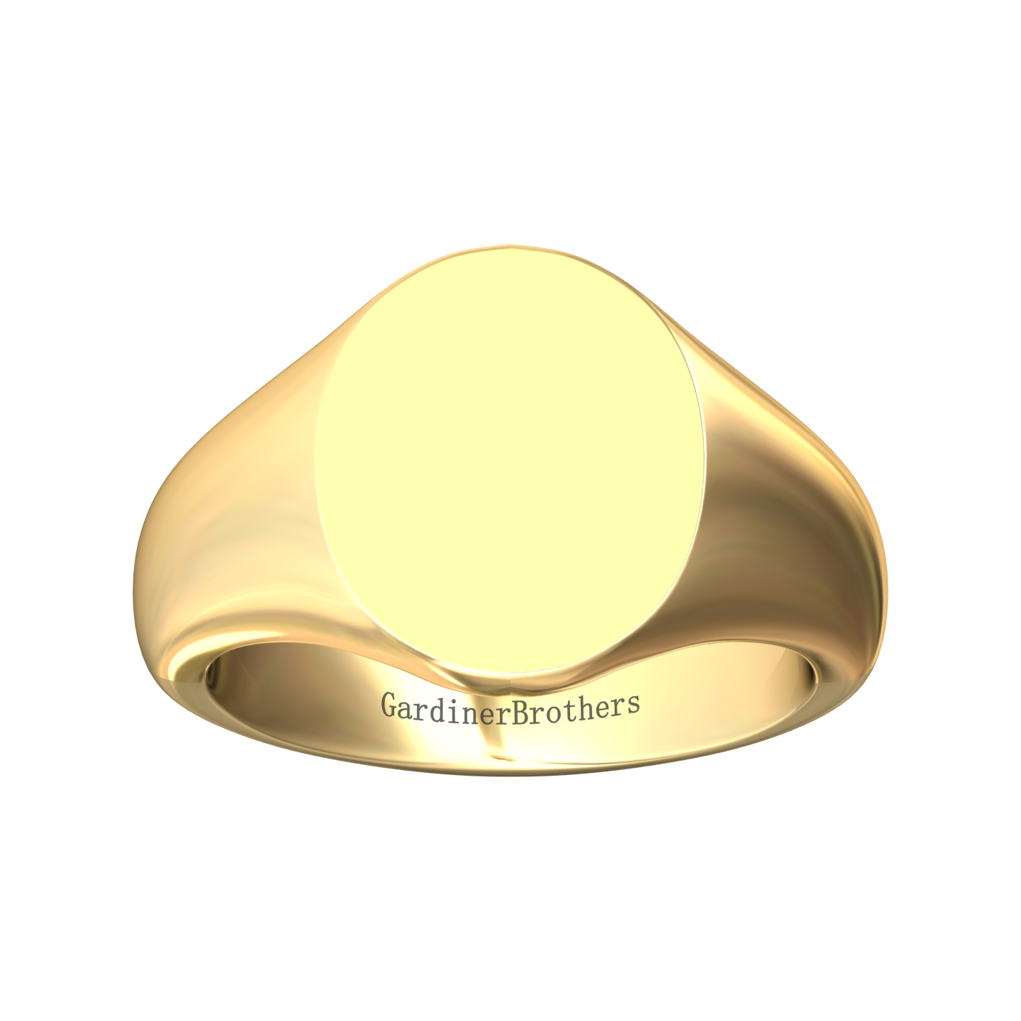 Oval Signet Ring 13x11mm  Gardiner Brothers   
