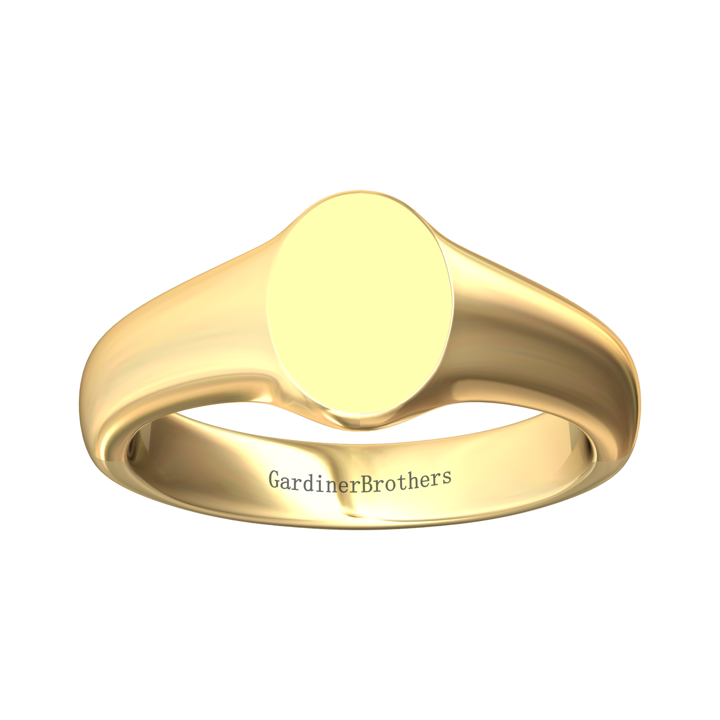 Oval Signet Ring 9x7mm  Gardiner Brothers   