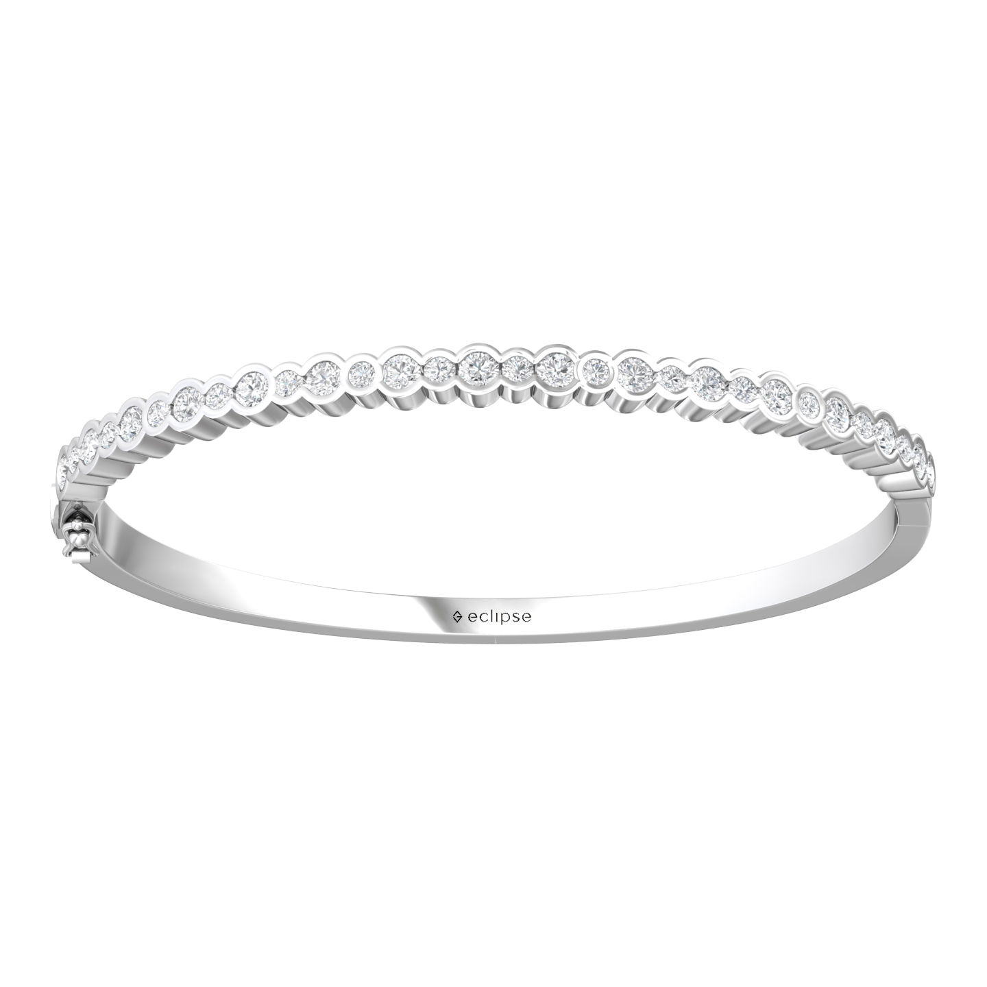 Eclipse Collection All Diamond Bangle  Gardiner Brothers   