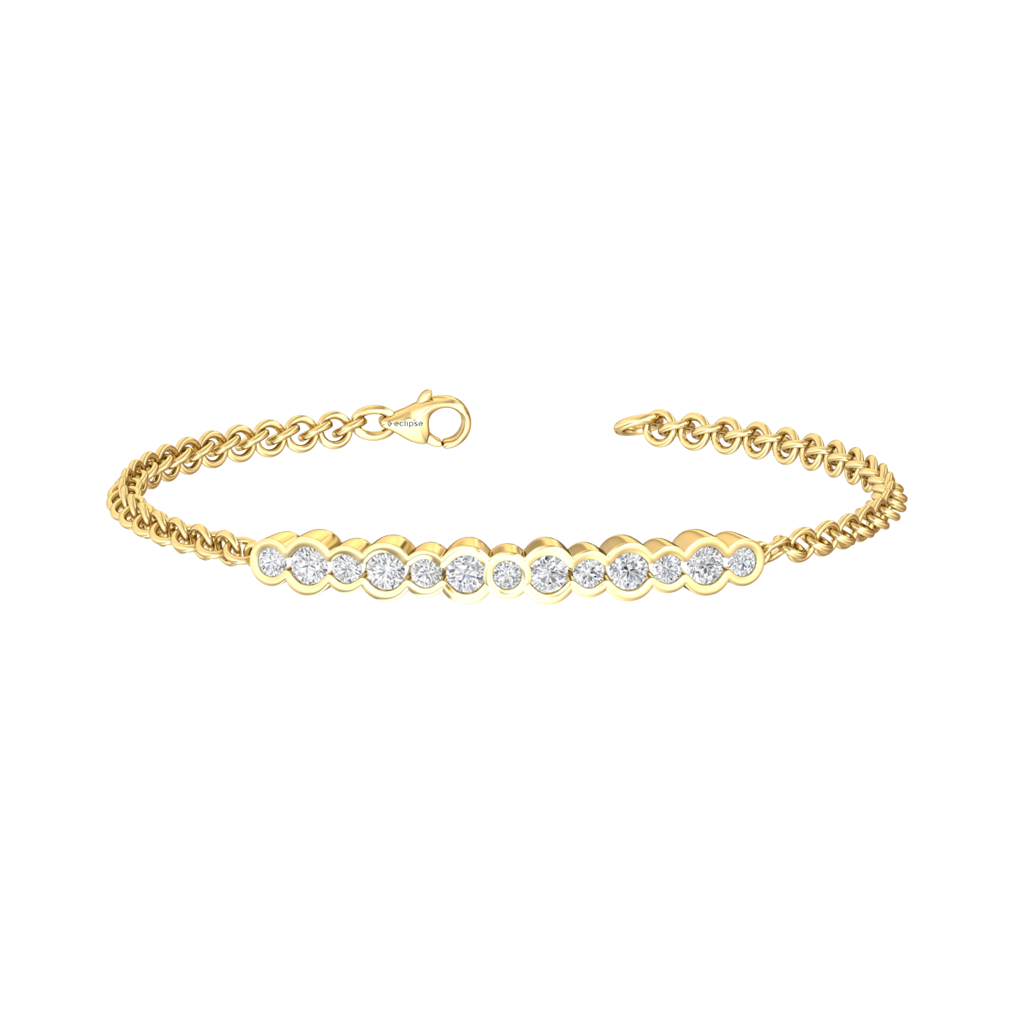 Eclipse Collection All Diamond Bracelet  Gardiner Brothers   