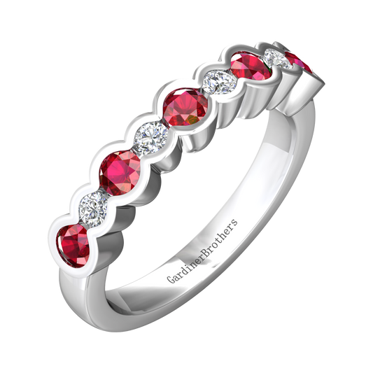Eclipse Collection Ruby and Diamond Ring  Gardiner Brothers   