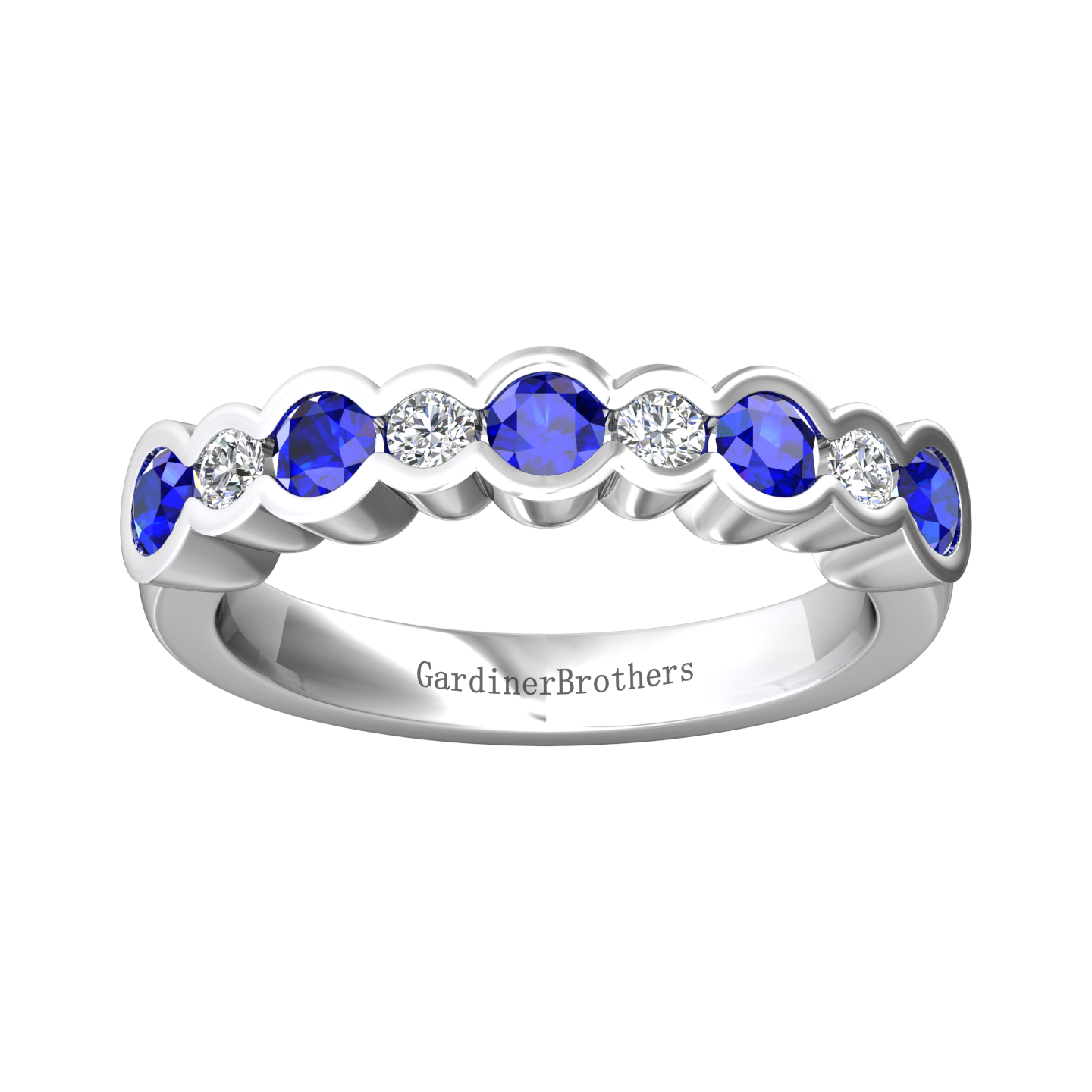 Eclipse Collection Sapphire and Diamond Ring  Gardiner Brothers   