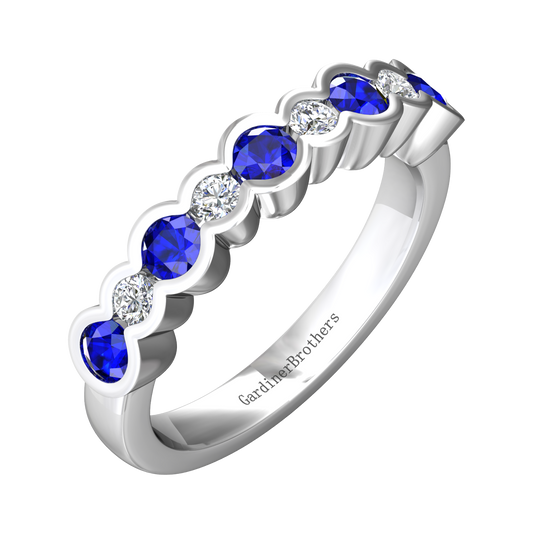 Eclipse Collection Sapphire and Diamond Ring  Gardiner Brothers   