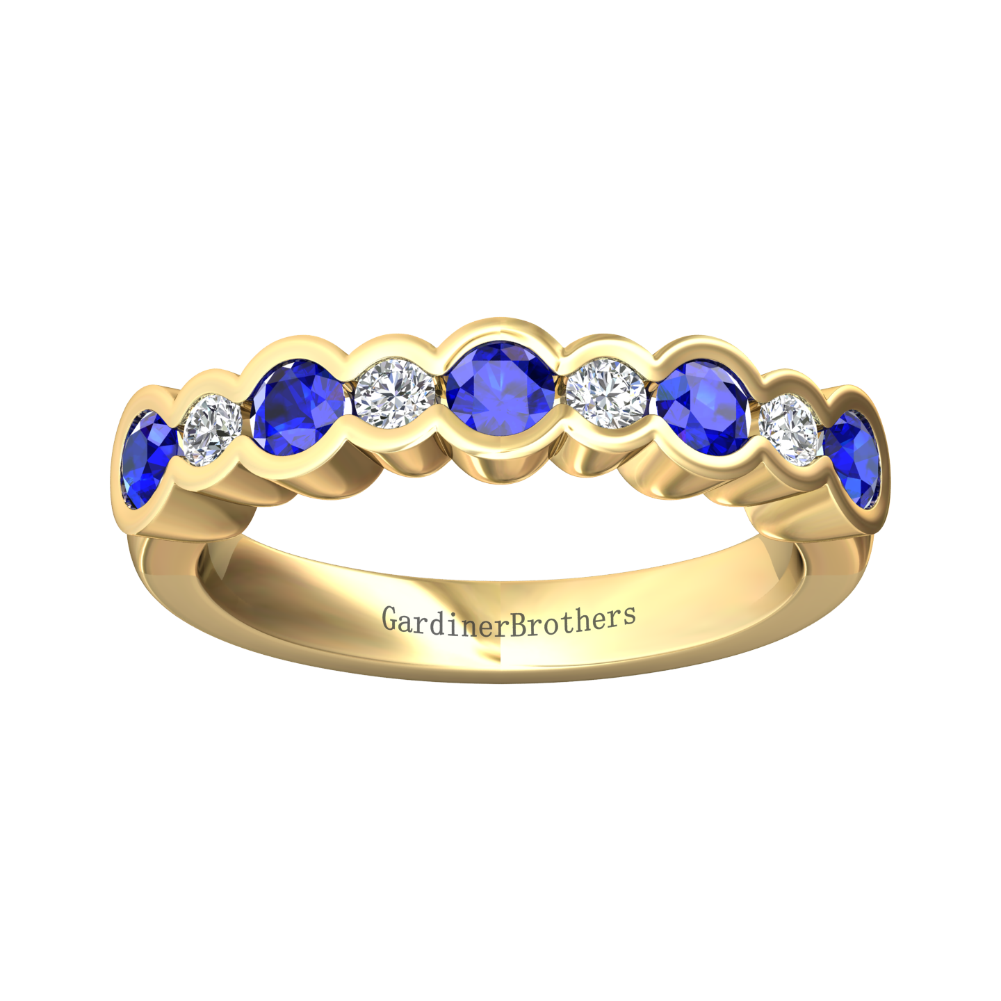 Eclipse Collection Sapphire and Diamond Ring  Gardiner Brothers   