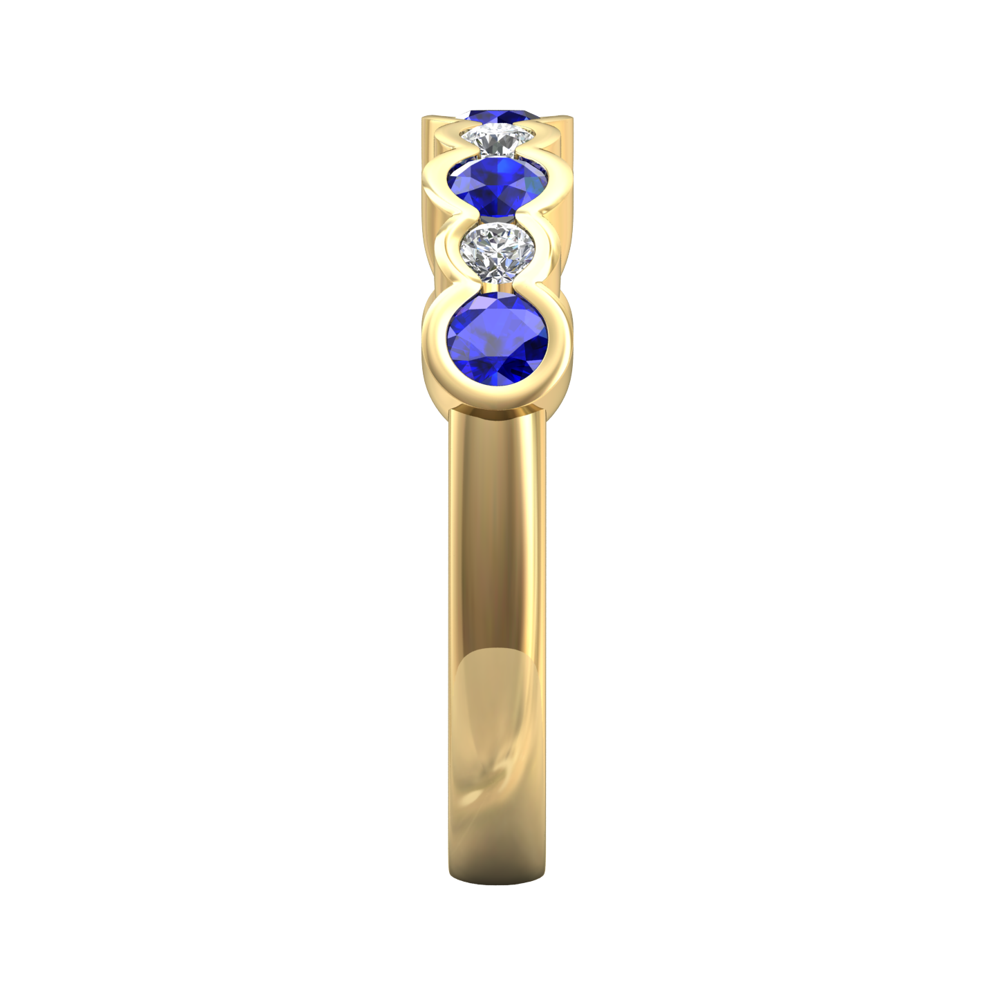 Eclipse Collection Sapphire and Diamond Ring  Gardiner Brothers   