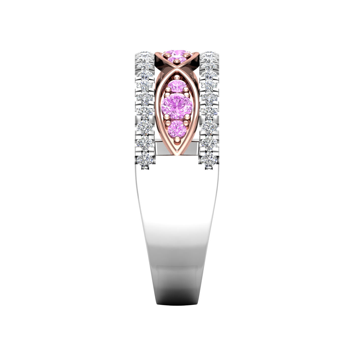 Rosa Pink Diamond Dress Ring  Gardiner Brothers   