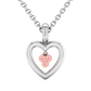 Heart Shaped Diamond Pendant Set With Pink Diamonds  Gardiner Brothers   