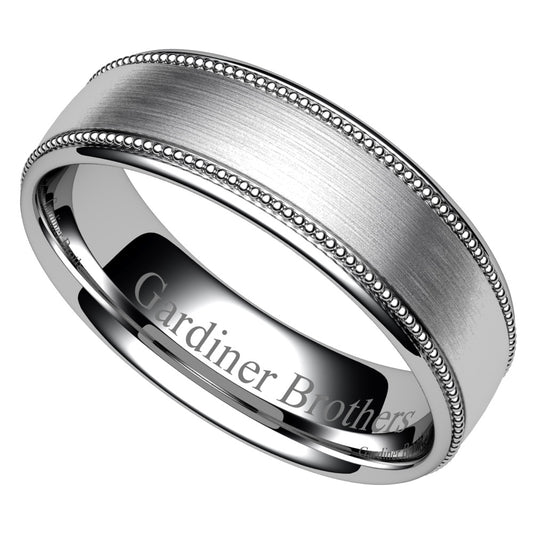 Patterned Wedding Ring  Gardiner Brothers   