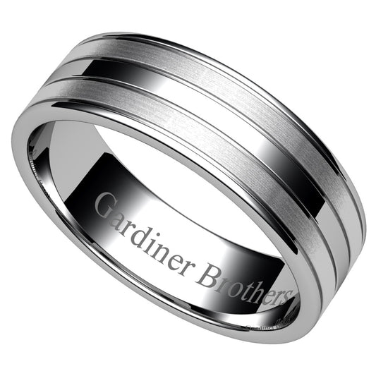 Patterned Wedding Ring  Gardiner Brothers   