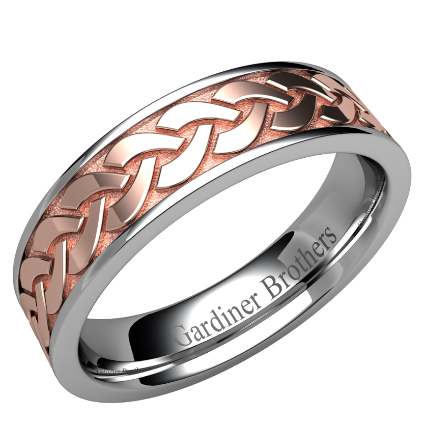 Celtic Wedding Ring  Gardiner Brothers   