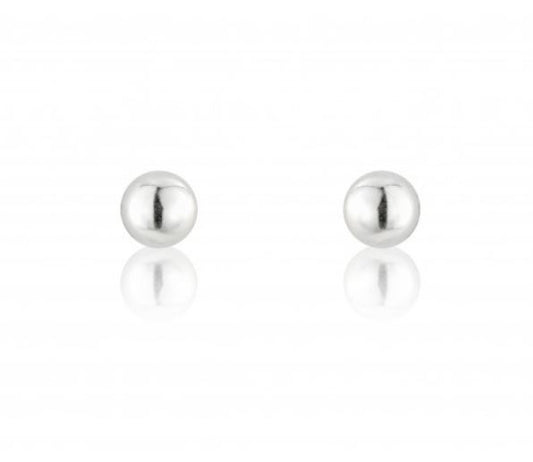 White Gold Ball Earring  Gardiner Brothers   