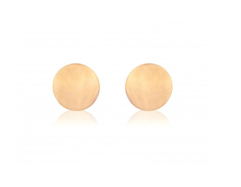 Rose Gold Round Stud Earrings  Gardiner Brothers   