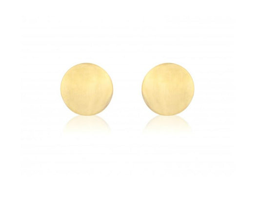 Yellow Gold Round Stud Earrings  Gardiner Brothers   