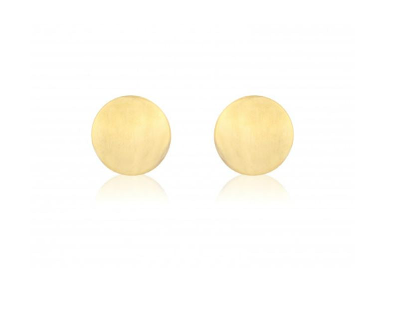 Yellow Gold Round Stud Earrings  Gardiner Brothers   